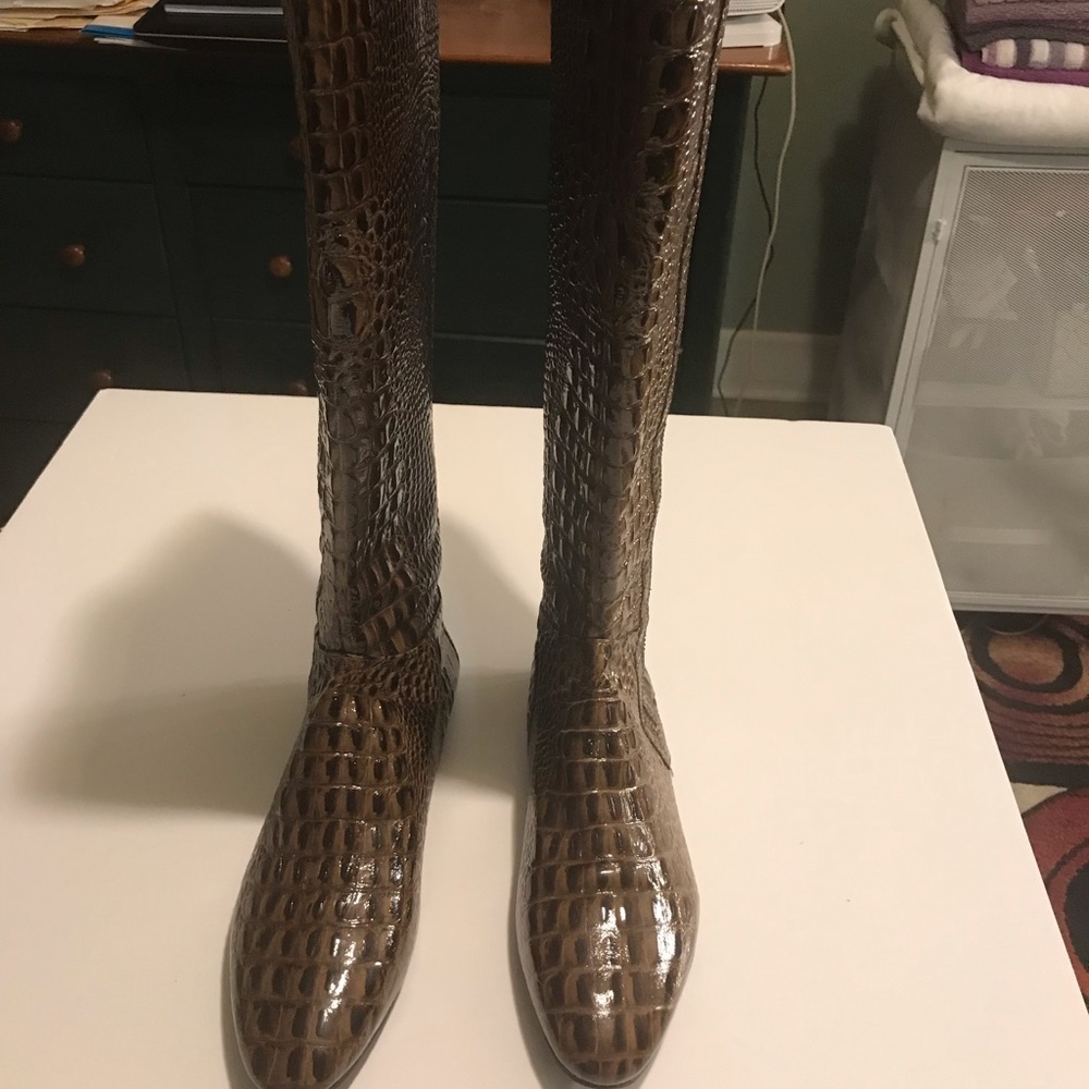 Super Gorgeous Leather Knee Boots 8.5 “Brand NEW”
